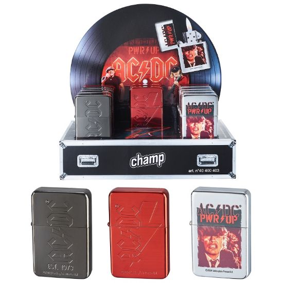 Picture of ACCENDINO CHAMP PIETRINA METAL 12pz AC/DC (simile zippo)