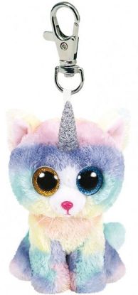 Immagine di PELUCHES BEANIE BOOS CLIPS 8cm - 1pz HEATHER PORTACHIAVI