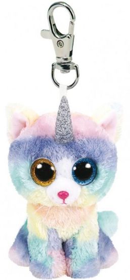 Immagine di PELUCHES BEANIE BOOS CLIPS 8cm - 1pz HEATHER PORTACHIAVI