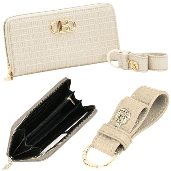 Immagine di PAROURE DONNA BIAGIOTTI PORTACHIAVI + PORTAFOGLIO GOLD