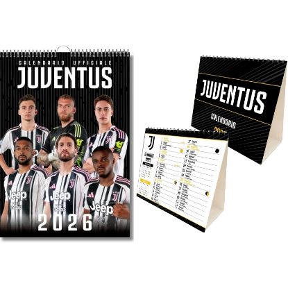 Immagine di CALENDARI UFFICIALE JUVENTUS 1pz VERTICALE + TAVOLO 2026