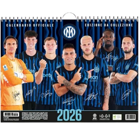 Immagine di CALENDARI UFFICIALE INTER 1pz ORIZZONTALE 2026