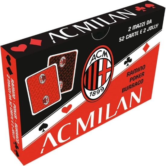 Picture of CARTE DA GIOCO RAMINO CALCIO MILAN 1pz RAMINO / POKER