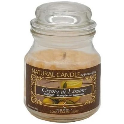 Immagine di CANDELA 90gr VEGETALE IN GIARA VETRO CREMA DI LIMONE