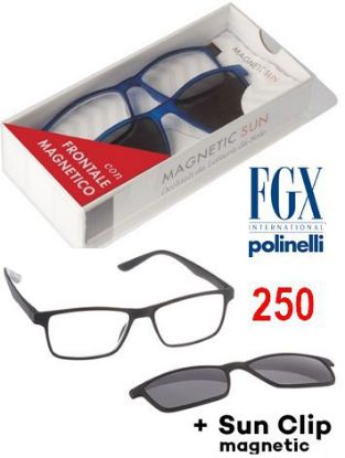 Immagine di OCCHIALI GRAD. BULLONERIE MAGNET CLIPS (da 2.50) 1pz NERO + ASTUCCIO