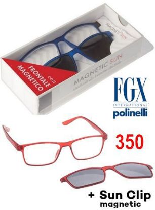 Immagine di OCCHIALI GRAD. BULLONERIE MAGNET CLIPS (da 3.50) 1pz ROSSO + ASTUCCIO