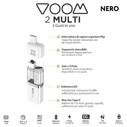 Immagine di VOOM DEVICE MULTI2 RICARICABILE 1pz BLACK