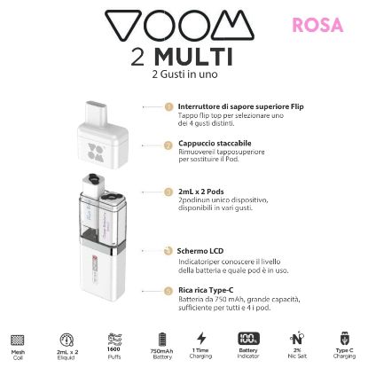 Immagine di VOOM DEVICE MULTI2 RICARICABILE 1pz PINK