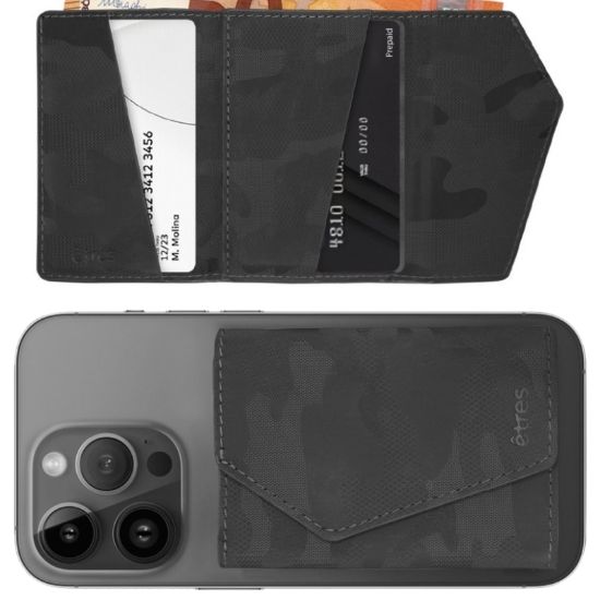 Picture of PORTAFOGLIO UNISEX 1pz ETRES2 SMART EASY CAMOUFLAGE BLACK + SCATOLA REGALO E BORSA