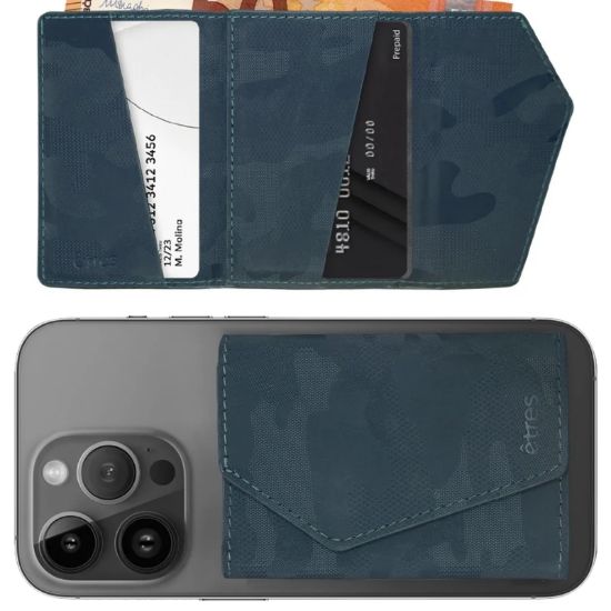 Immagine di PORTAFOGLIO UNISEX 1pz ETRES2 SMART EASY CAMOUFLAGE BLUE + SCATOLA REGALO E BORSA