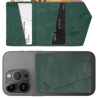 Immagine di PORTAFOGLIO UNISEX 1pz ETRES2 SMART EASY CAMOUFLAGE GREEN + SCATOLA REGALO E BORSA