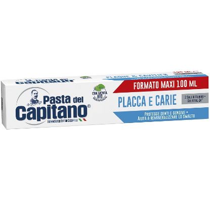 Picture of DENTIFRICIO PASTA DEL CAPITANO 100ml A/PLACCA CARIE AZZURRO