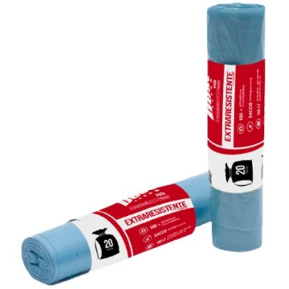 Picture of SACCHETTI IMMONDIZIA 50x60cm 100gr 20pz AZZURRI