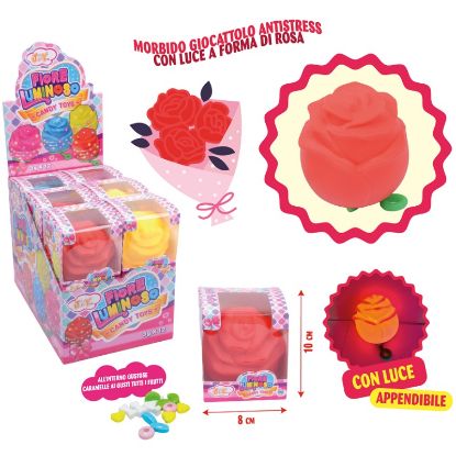 Immagine di CARAMELLE TOYS JOY FIORE LUMINOSO 12pz SAN VALENTINO - JOYGUM