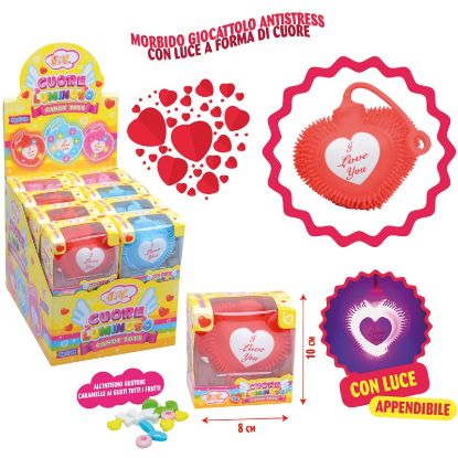 Immagine di CARAMELLE TOYS JOY CUORE LUMINOSO 12pz SAN VALENTINO - JOYGUM