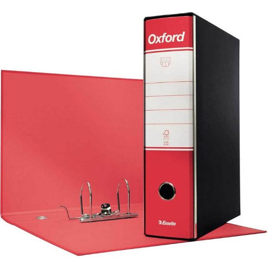 Immagine di REGISTRATORE OXFORD DORSO 8 PROTOCOLLO ROSSO 1pz