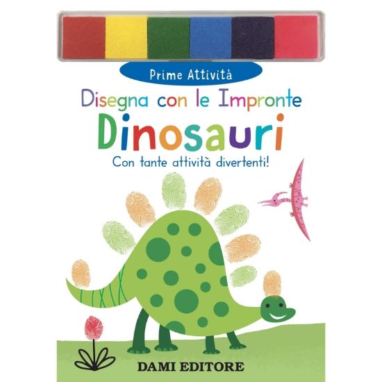 Picture of GIUNTI LIBRI DISEGNA CON LE IMPRONTE - DINOSAURI - MATITONE