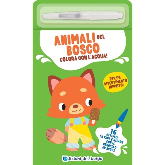 Immagine di GIUNTI LIBRI ANIMALI DEL BOSCO - COLORO CON L'ACQUA - MATITONE