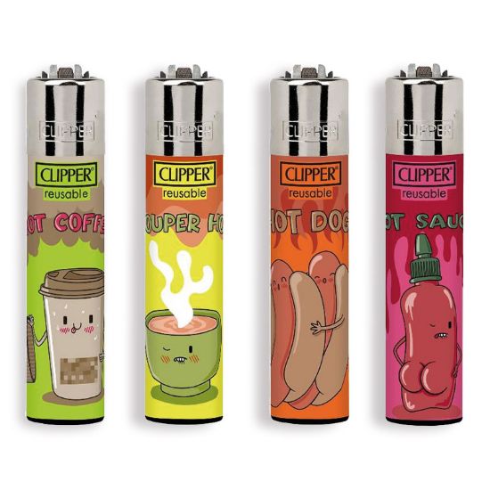 Immagine di ACCENDINO CLIPPER PIETRINA 48pz HOT SENTENCES+LB