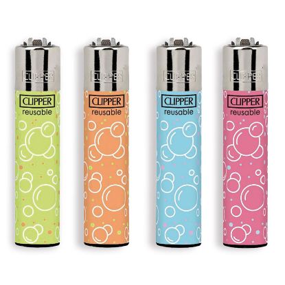 Picture of ACCENDINO CLIPPER PIETRINA 48pz FANCY BUBBLES + LB