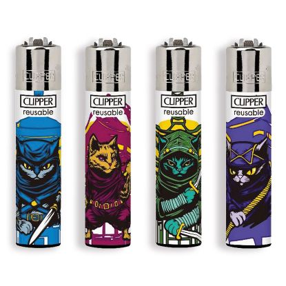 Picture of ACCENDINO CLIPPER PIETRINA 48pz NINJA CATS