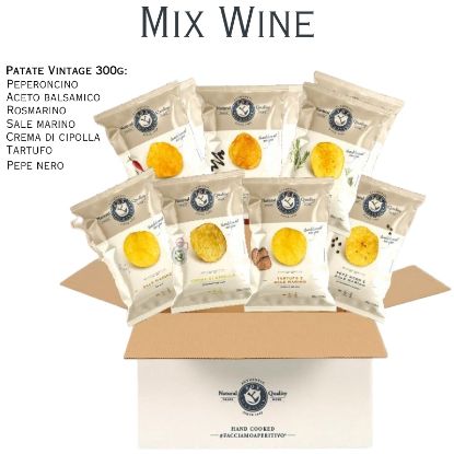 Immagine di PATATINE VINTAGE MIX 7pz MIX WINE - aperitivo