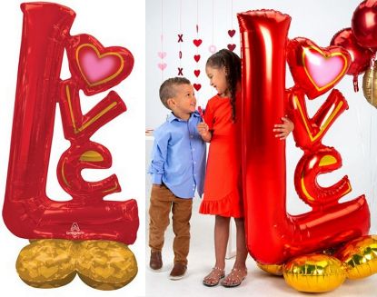 Immagine di PALLONCINI BIG LOVE CUORE 1pz 73x147cm MYLAR