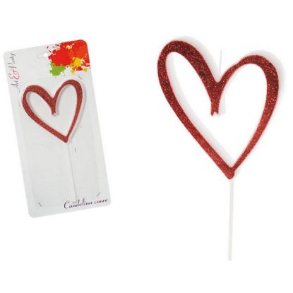 Immagine di CANDELA CUORE 17,5cm 1pz