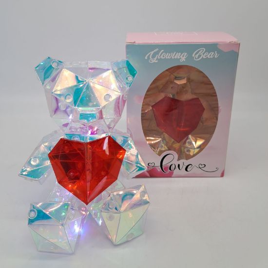Immagine di LAMPADA LED ORSO CON CUORE 11X10X13cm