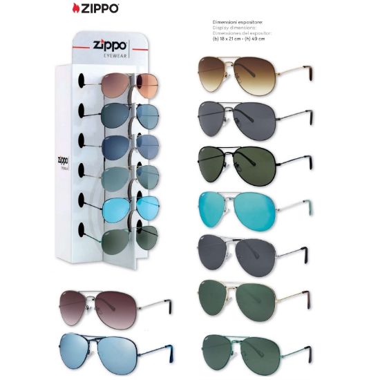 Picture of OCCHIALI SOLE ZIPPO 9pz EXPO PRE-PACK + EXPO DA BANCO OMAGGIO