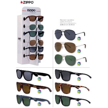 Picture of OCCHIALI SOLE ZIPPO 9pz POLARIZED EXPO PRE-PACK + EXPO DA BANCO OMAGGIO