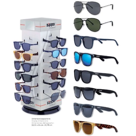 Picture of OCCHIALI SOLE ZIPPO 24pz EXPO PRE-PACK + EXPO DA BANCO OMAGGIO