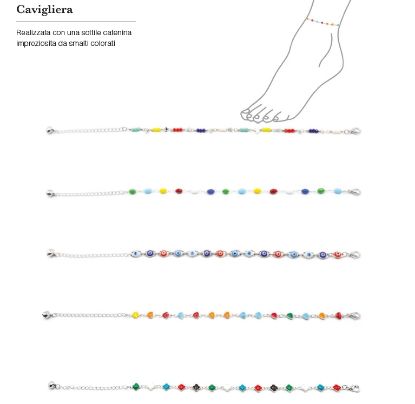 Picture of CAVIGLIERA DONNA NAVIGARE 5pz ASSORTITI + SCATOLA REGALO - W2026