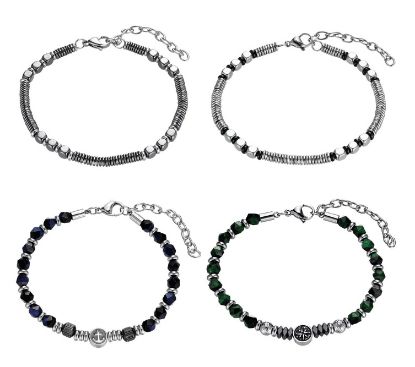Immagine di BRACCIALE UOMO NAVIGARE 4pz ASSORTITI + SCATOLA REGALO - W2026
