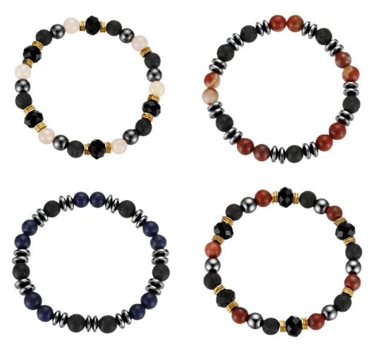 Immagine di BRACCIALE UOMO NAVIGARE 4pz ASSORTITI + SCATOLA REGALO - W2026