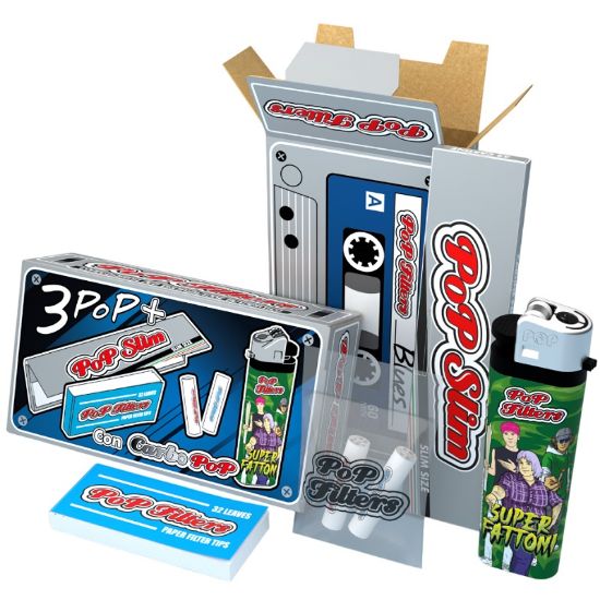 Immagine di ASTUCCIO POP FILTERS 96pz FILTRO CARTA + CARTINA KS SILVER + ACCENDINO + 2 FILTRI CARBONE ATTIVO (Acc. 22,81) - PROV-D00001728