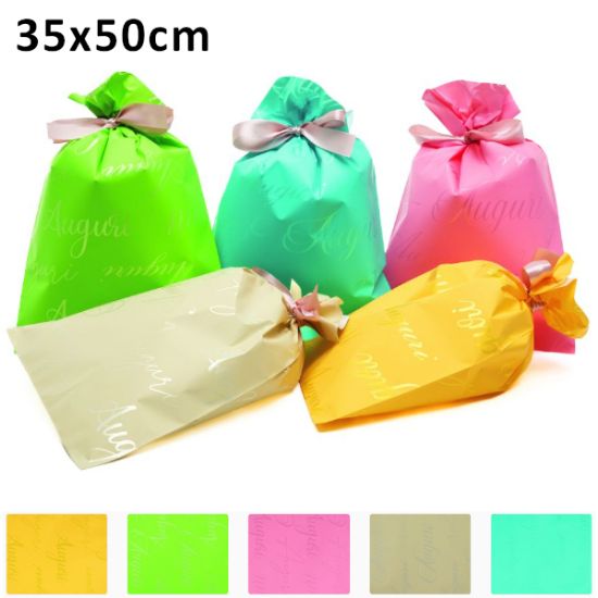 Immagine di BUSTA REGALO CELLO DECOR SPRING 35X50cm 50pz