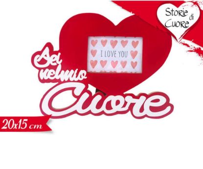 Immagine di CORNICE CUORE 20x15cm CON SCRITTA