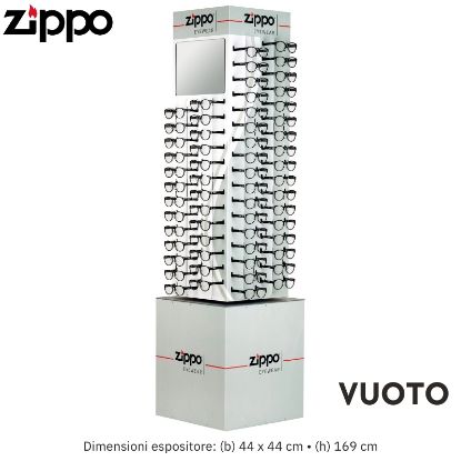 Picture of ESPOSITORE OCCHIALI ZIPPO DA TERRA GIREVOLE 1pz VUOTO 120 occhiali