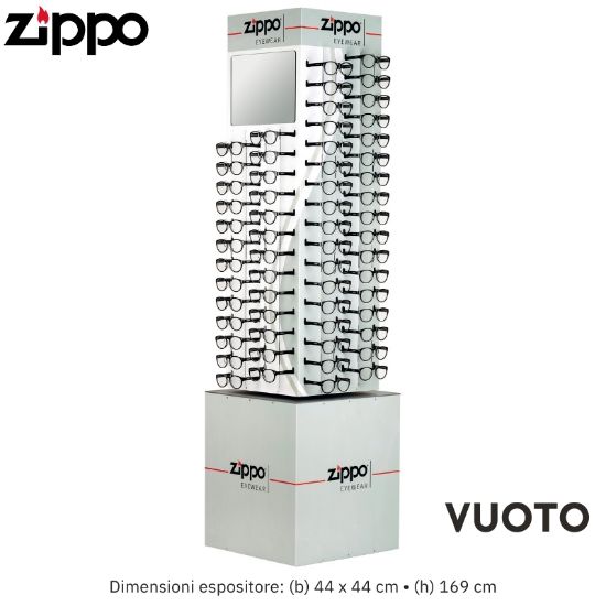 Picture of ESPOSITORE OCCHIALI ZIPPO DA TERRA GIREVOLE 1pz VUOTO 120 occhiali