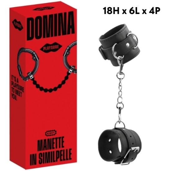 Immagine di SEXY MANETTE SIMILPELLE PLAYSURE DOMINA 1pz