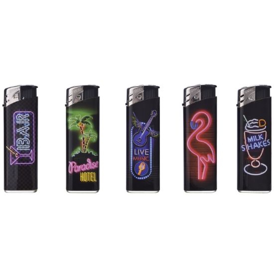 Immagine di ACCENDINO PROF ELETTRONICO 50pz NEONS - RICARICABILE