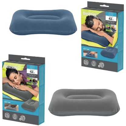 Immagine di GONFIABILI CUSCINETTO 42x26x10cm 1pz GRIGIO BLU ASSORTITI