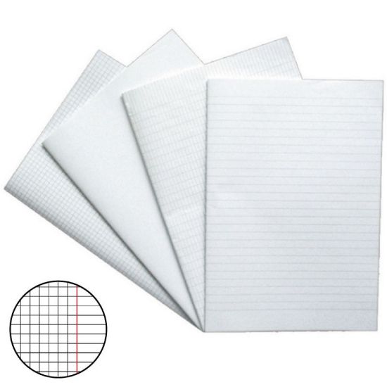 Immagine di FOGLI PROTOCOLLO 21x29cm A4 60g 20 FOGLI 1pz 4mm CON MARGINE