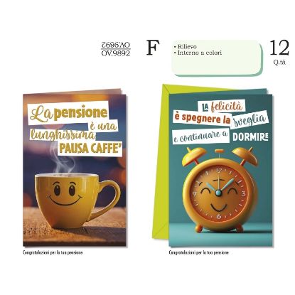 Immagine di BIGLIETTI CROMO PENSIONE 12pz