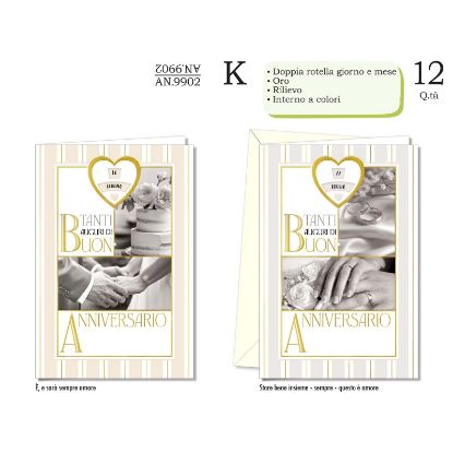 Immagine di BIGLIETTI CROMO ANNIVERSARIO ROTELLA 12pz