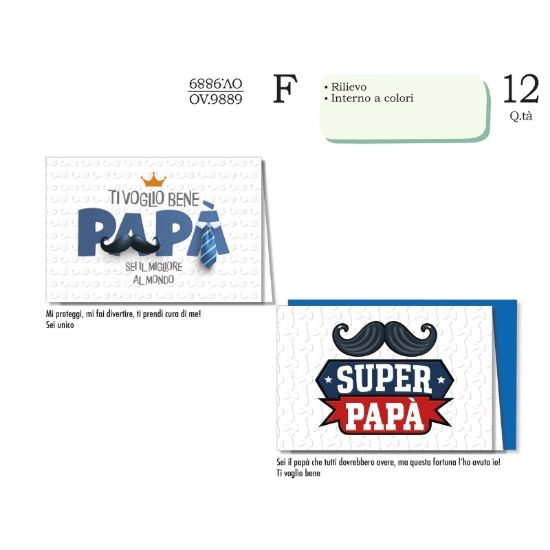 Immagine di BIGLIETTI CROMO PAPA 12pz