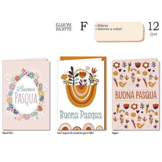 Picture of BIGLIETTI CROMO PASQUA 12pz