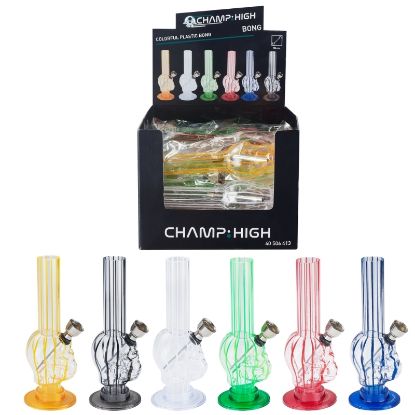 Immagine di NARGHILe' BONG IN PVC 12cm - 12pz EXPO ASSORTITI