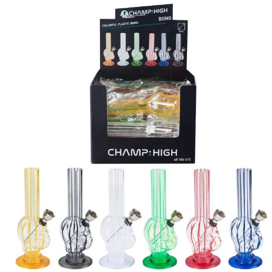 Immagine di NARGHILe' BONG IN PVC 12cm - 12pz EXPO ASSORTITI